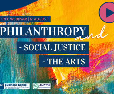 ANZTSR/ACPNS Upcoming Philanthropy Webinar, 17 Aug