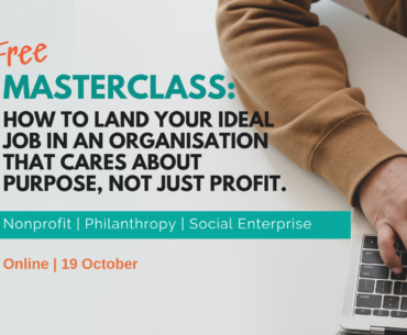 Free Nonprofit Careers Masterclass, 19 Oct