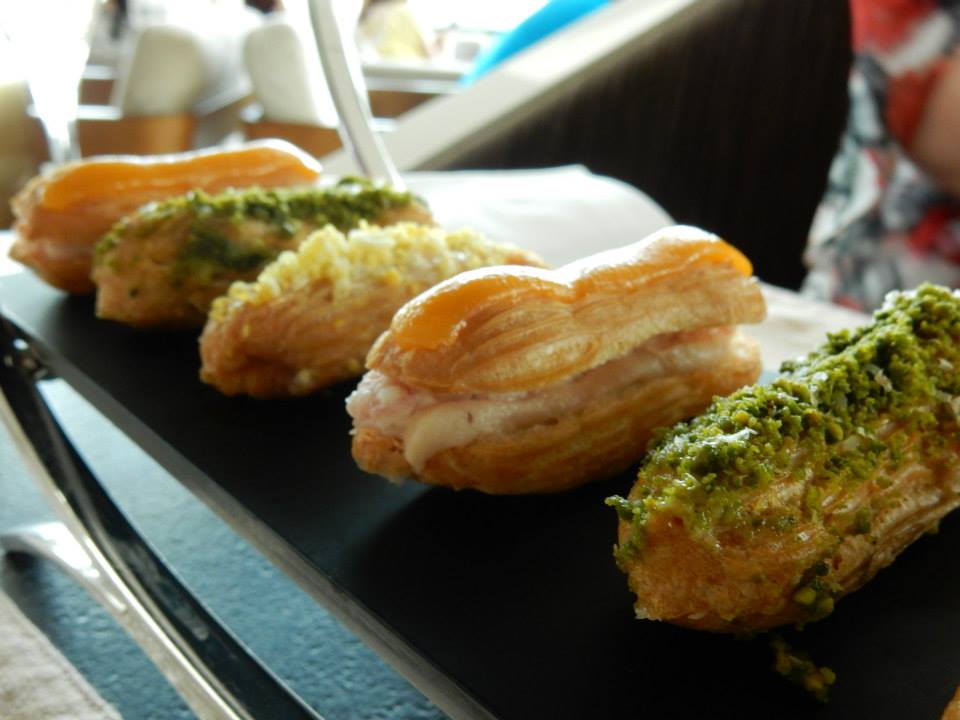 Sandwiches shaped like eclairs