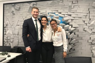 The Negotiation Challenge 2019 Three students at The Negotiation Challenge, Tokyo
