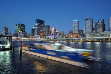 Transporting QUT students into the real world CityCat in Brisbane