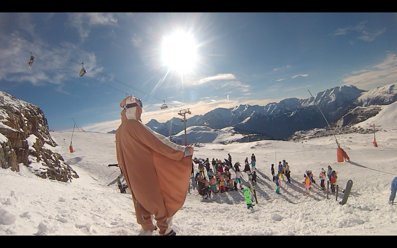 On Dublin, snowboarding in the Alps with 200 Irish students and a bunch
