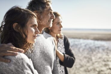 Family on a beach