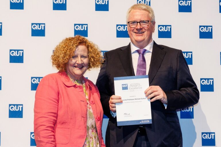 Michael with Vice-Chancellor